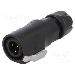 1 pcs x Amphenol Communications Solutions - MRDAP03M15000 - Plug, Connector: circular, MRD, PIN: 3, 24AWG÷20AWG, gold flash, 5A