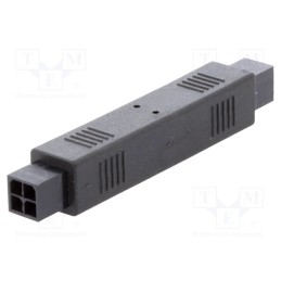 1 pcs x MOLEX - 2451320499 - Coupler, wire-wire, male, Micro-Fit 3.0, 3mm, PIN: 4, for cable