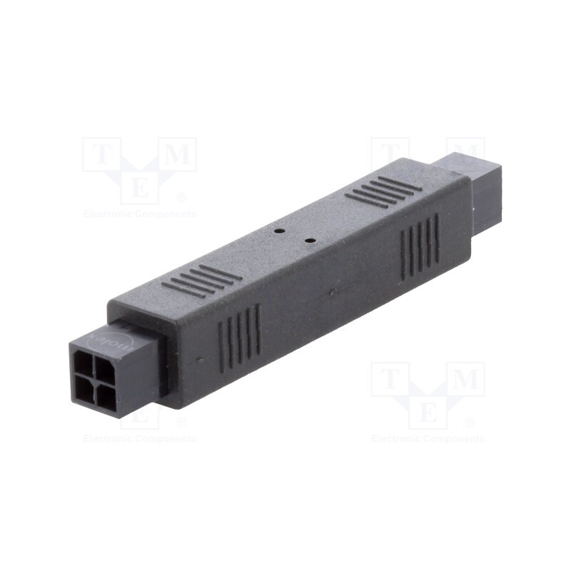 1 pcs x MOLEX - 2451320499 - Coupler, wire-wire, male, Micro-Fit 3.0, 3mm, PIN: 4, for cable