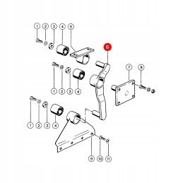 Left grain pan support Claas 647434 0 units