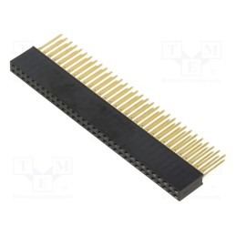 1 pcs x HARWIN - M20-6153205 - Socket, pin strips, female, 2.54mm, PIN: 64, THT, on PCBs, straight