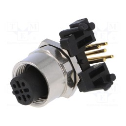 1 pcs x DEGSON ELECTRONICS - SR-M12B-05P-FF-SF7003-00A(H) - Socket, M12, PIN: 5, female, B code-Profibus, THT, IP65,IP67, 60V, 4