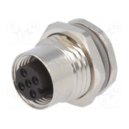 1 pcs x TE Connectivity - T4131012051-000 - Socket, M12, PIN: 5, female, A code-DeviceNet / CANopen, soldering