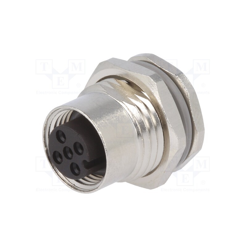 1 pcs x TE Connectivity - T4131012051-000 - Socket, M12, PIN: 5, female, A code-DeviceNet / CANopen, soldering