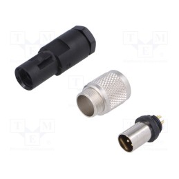 1 pcs x BINDER - 99 0413 00 05 - Connector: M9, plug, 712, male, PIN: 5, gold-plated, 3A, IP67, 125V