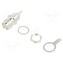 1 pcs x TE Connectivity - 1-1337469-0 - TNC BHSkt + Tag 50Ohm Silver Pltd