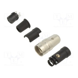 1 pcs x BINDER - 09 0314 92 05 - Connector: M16, plug, female, soldering, for cable, PIN: 5, 6A, 150V