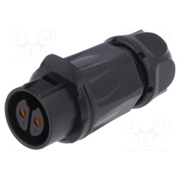 1 pcs x LUTRONIC - 2239 - Connector: circular, plug, size 20, 02, female, PIN: 2, for latch