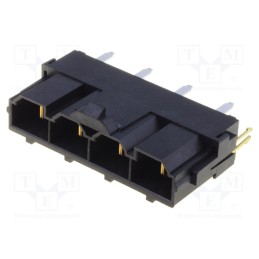 1 pcs x MOLEX - 428194223 - Socket, wire-board, male, Mini-Fit Sr, 10mm, PIN: 4, 50A, THT, 600V