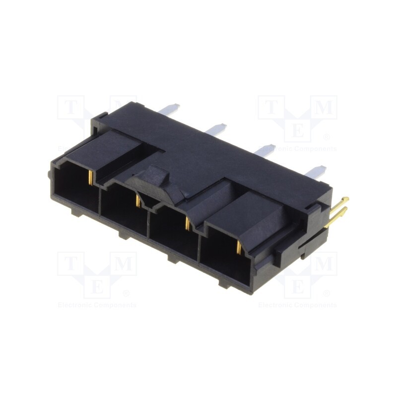 1 pcs x MOLEX - 428194223 - Socket, wire-board, male, Mini-Fit Sr, 10mm, PIN: 4, 50A, THT, 600V