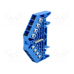 1 pcs x WEIDMu00dcLLER - 1267920000 PPV 4 BL 35X7.5 DGR - Splice terminal: rail, 1.5mm2, ways: 1, terminals: 16, blue, 250VAC