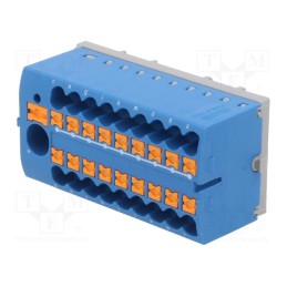 1 pcs x PHOENIX CONTACT - 3273112 - Splice terminal: distribution block, 2.5mm2,6mm2, ways: 1, blue