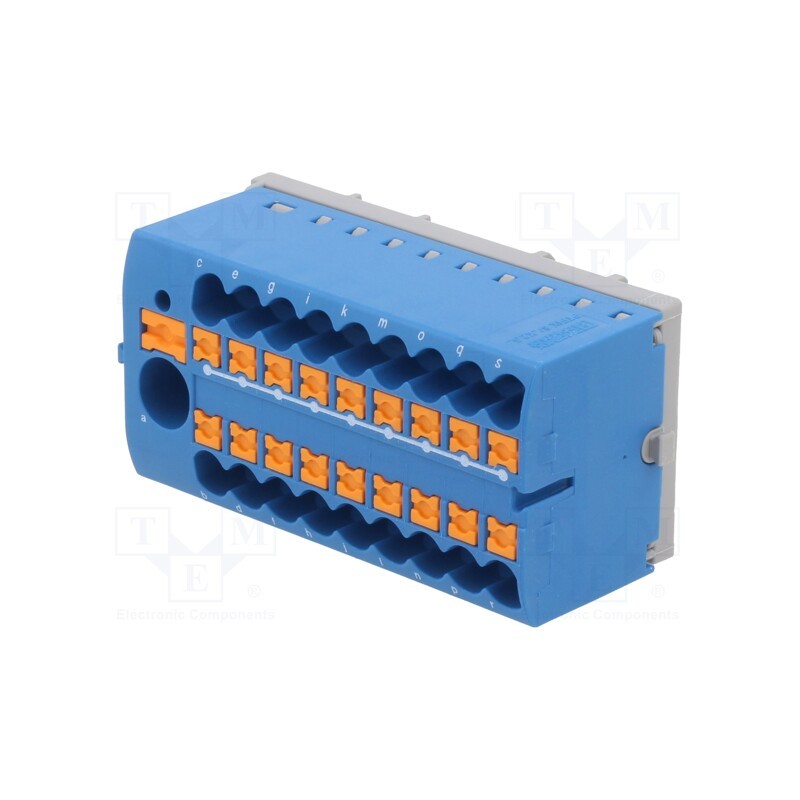 1 pcs x PHOENIX CONTACT - 3273112 - Splice terminal: distribution block, 2.5mm2,6mm2, ways: 1, blue