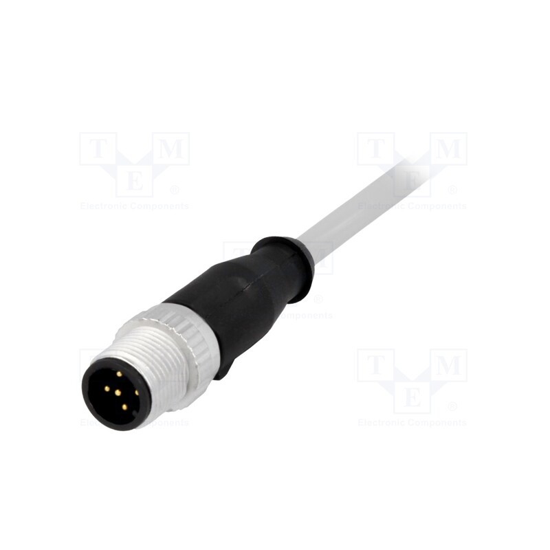 1 pcs x HARTING - 21348400585005 - Plug, M12, PIN: 5, male, A code-DeviceNet / CANopen, 0.5m, straight