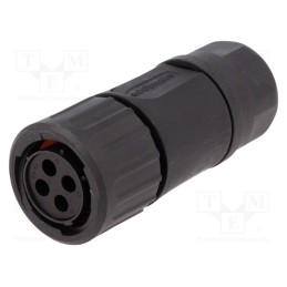 1 pcs x AMPHENOL - RTS6BS14N4S03 - Connector: circular, eco|mate Aquarius, plug, female, for cable