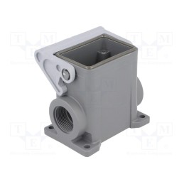 1 pcs x ILME - TMAP 06 L25 - Enclosure: for HDC connectors, T-TYPE, size 44.27, high, M25