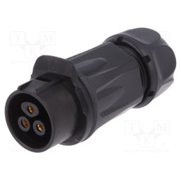 1 pcs x LUTRONIC - 2240 - Connector: circular, plug, size 20, 02, female, PIN: 3, for latch