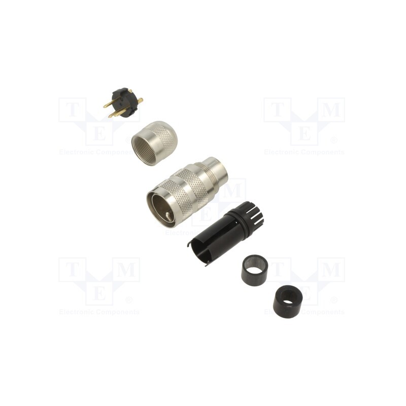 1 pcs x BINDER - 99 5105 40 03 - Connector: M16, plug, male, for cable, straight, IP67