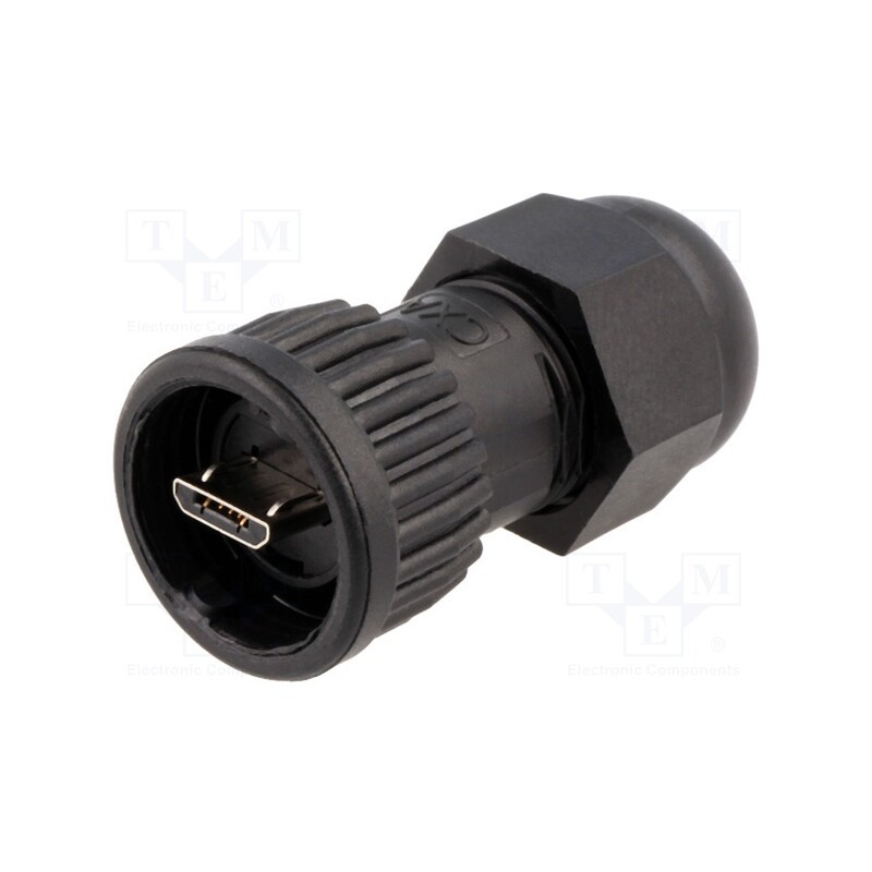 1 pcs x SWITCHCRAFT - DCC-USBCB-120 - Plug, USB B micro, Data-Con-X, for cable, straight, USB 2.0