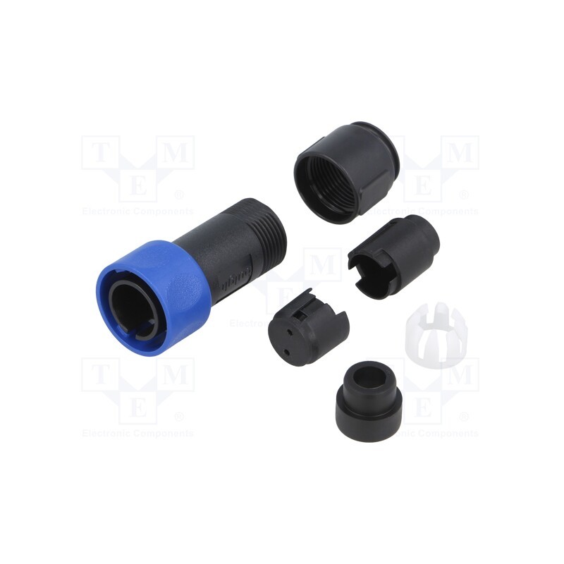 1 pcs x BULGIN - PXP4010/02P/6570 - Connector: circular, plug, male, PIN: 2, w/o contacts, for cable