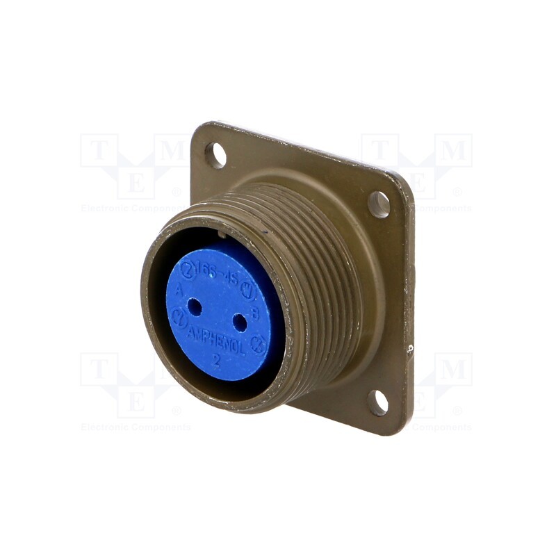 1 pcs x AMPHENOL - 97-3102A-16S-4S - Connector: circular, size 16S, 97, aluminium alloy, olive, socket