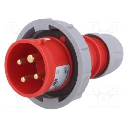 1 pcs x PCE - 0142-6 - Connector: AC supply 3-phase, plug, male, 16A, 400VAC, IEC 60309