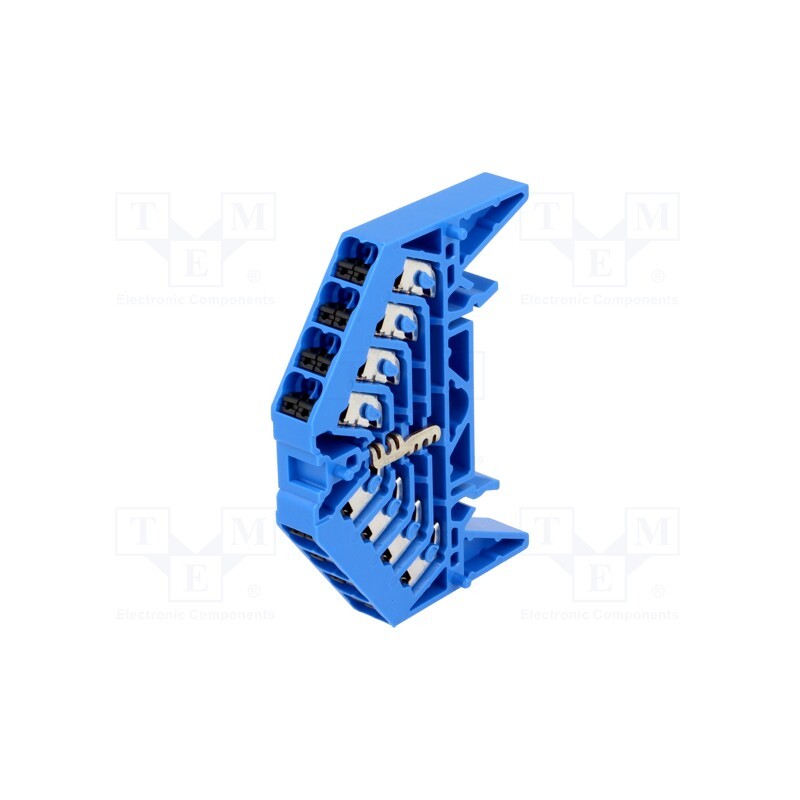 1 pcs x WEIDMu00dcLLER - 1267910000 PPV 4 BL 35X15 DGR - Splice terminal: rail, 1.5mm2, ways: 1, terminals: 16, blue, 250VAC