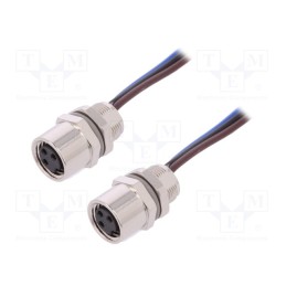 1 pcs x TE Connectivity - T4073014031-001 - Connector: M8, Len: 0.2m, female, PIN: 3, socket, IP67, 60V