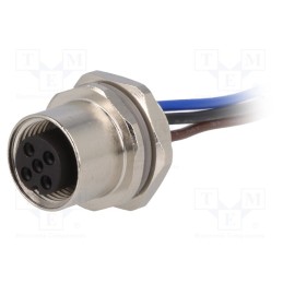 1 pcs x TE Connectivity - T4171310003-001 - Socket, M12, PIN: 3, female, A code-DeviceNet / CANopen, cables