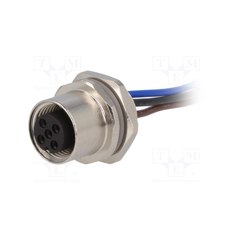 1 pcs x TE Connectivity - T4171310003-001 - Socket, M12, PIN: 3, female, A code-DeviceNet / CANopen, cables