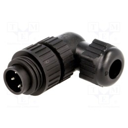 1 pcs x HIRSCHMANN - 934128100 CA 3 W LS - Connector: circular, plug, male, IP67, CA, PIN: 4(3+1), 3+PE, 400V