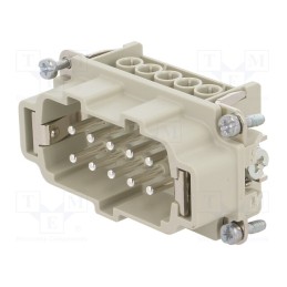 1 pcs x LAPP - 10192000 - Connector: HDC, contact insert, male, EPIC H-BE, PIN: 10, 10+PE