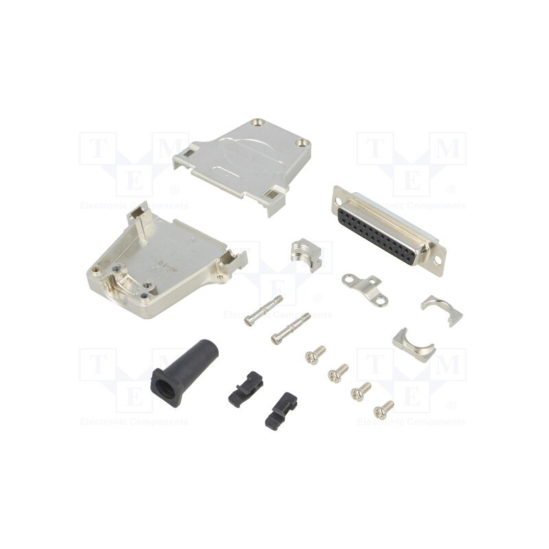 1 pcs x ENCITECH - 6355-0044-13 - D-Sub, PIN: 25, plug, female, soldering, for cable, black