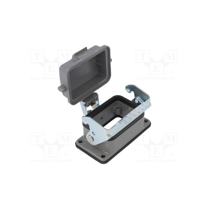 1 pcs x DEGSON ELECTRONICS - D6B-BK-1L-CV - Enclosure: for HDC connectors, size D6B, with latch, with cover