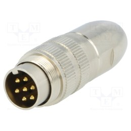 1 pcs x LUMBERG - 0332 07 - Connector: M16, plug, male, soldering, for cable, PIN: 7, 5A, 250V