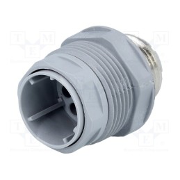 1 pcs x HIRSCHMANN - 932627106 N11R AM 5 - Connector: DIN 43651, socket, NR, male, PIN: 12, w/o contacts, 5A
