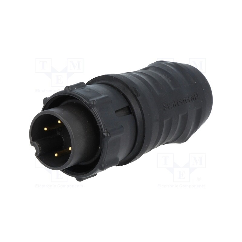1 pcs x SWITCHCRAFT - EN3C4M - Connector: circular, EN3, plug, male, soldering, for cable, PIN: 4