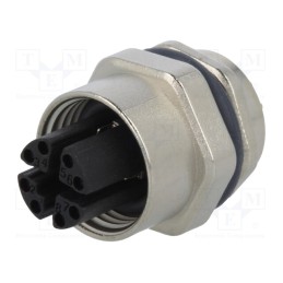1 pcs x AMPHENOL LTW - MSXS-08PFFP-SF7001 - Socket, M12, PIN: 8, female, X code-ProfiNET, THT, IP67, Cat: 6a