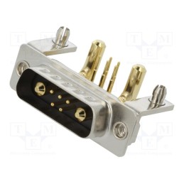 1 pcs x MH CONNECTORS - MHCDR7W2P4 - Special D-Sub, PIN: 7(2+5), plug, male, on PCBs, THT, MHCD, 240V