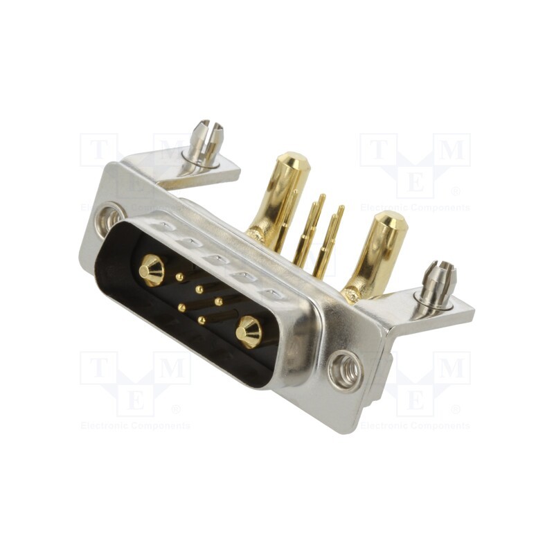 1 pcs x MH CONNECTORS - MHCDR7W2P4 - Special D-Sub, PIN: 7(2+5), plug, male, on PCBs, THT, MHCD, 240V