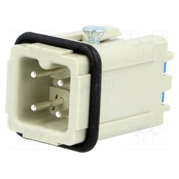 1 pcs x HARTING - 9200032633 - Connector: HDC, contact insert, male, Han® A, PIN: 4, 3+PE, size 3A