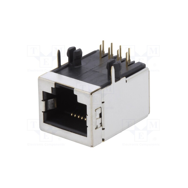1 pcs x Amphenol Communications Solutions - 95672-001LF - Socket, RJ45, PIN: 8, Cat: 5, shielded, gold-plated, Layout: 8p8c