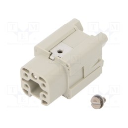 1 pcs x WEIDMu00dcLLER - 1498400000 HDC HA 4 FS - Connector: rectangular, female, PIN: 5, 4+PE, size 1, screws, 16A