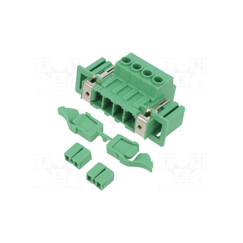 1 pcs x PHOENIX CONTACT - 1716632 - Pluggable terminal block, 7.62mm, ways: 4, straight, socket, male
