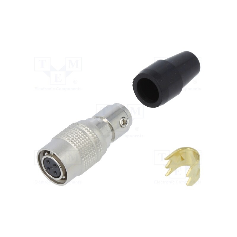 1 pcs x HIROSE - HR10A-7P-4S(73) - Connector: circular, HR10, push-pull, plug, 2A, silver plated, 5mm