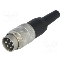 1 pcs x AMPHENOL - T3475001U - Connector: M16, plug, male, soldering, for cable, PIN: 7, 5A, 300V