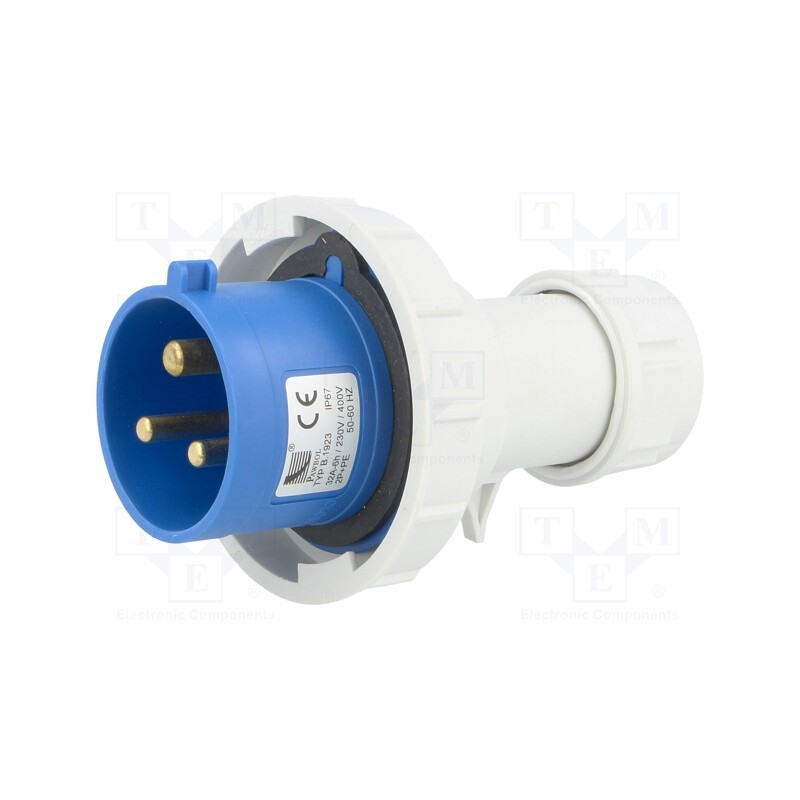 1 pcs x PAWBOL - B.1923 - Connector: AC supply, plug, male, 32A, 400VAC, IEC 60309, IP67