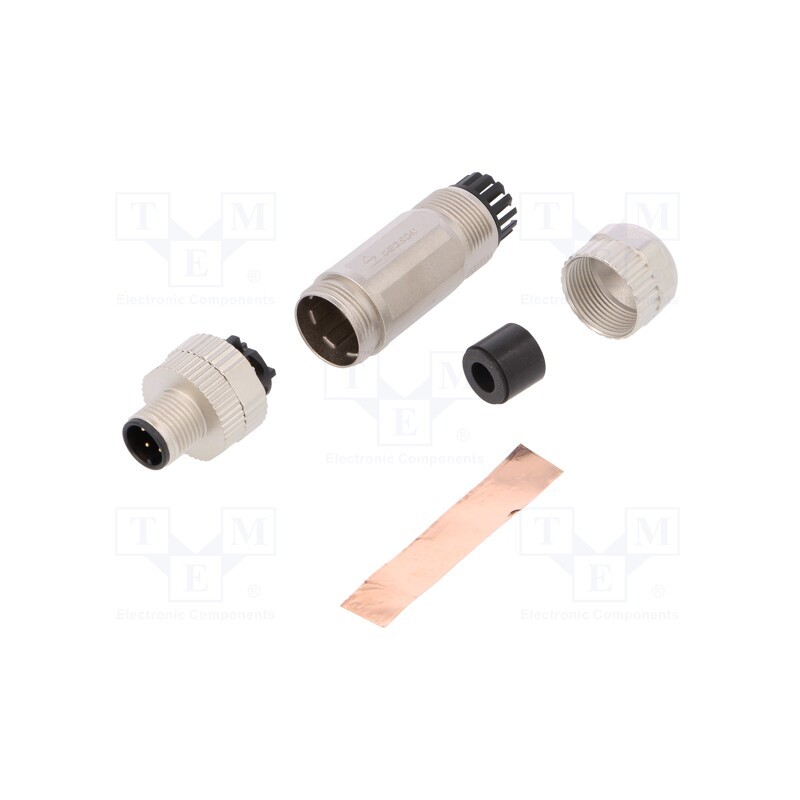 1 pcs x DEGSON ELECTRONICS - PBSH-M12A-04P-MM-SL7001-00A(H) - Plug, M12, PIN: 4, male, A code-DeviceNet / CANopen, for cable