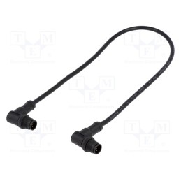 1 pcs x AMPHENOL LTW - MSAP05MR-SAPMR-SDA05 - Cable: for sensors/automation, PIN: 5, M12-M12, 0.5m, plug, plug