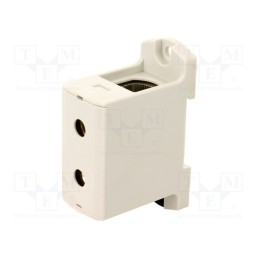 1 pcs x OUNEVA - VC05-0028 - Splice terminal: rail, 25÷150mm2, ways: 1, terminals: 2, grey, TS35